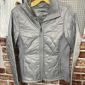 L.L. Bean Women's Silver Puffer Jacket